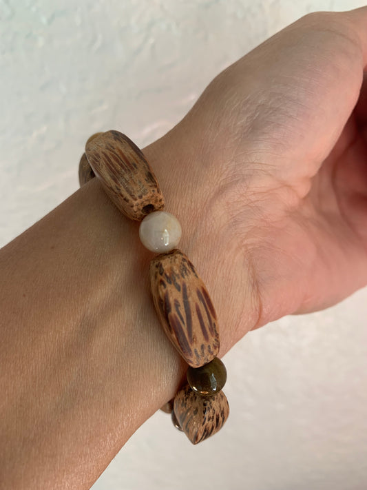 Bohemian Coconut + Ocean Bracelet Bracelet